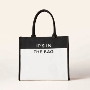 Kate Spade Black and White Tote Bag